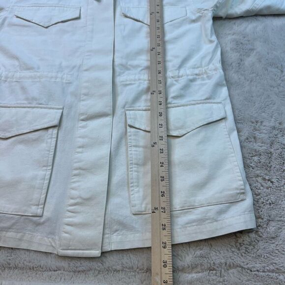 The Group Babaton White Military Utility Nook Jacket Size Small Pockets Button U - Picture 9 of 14